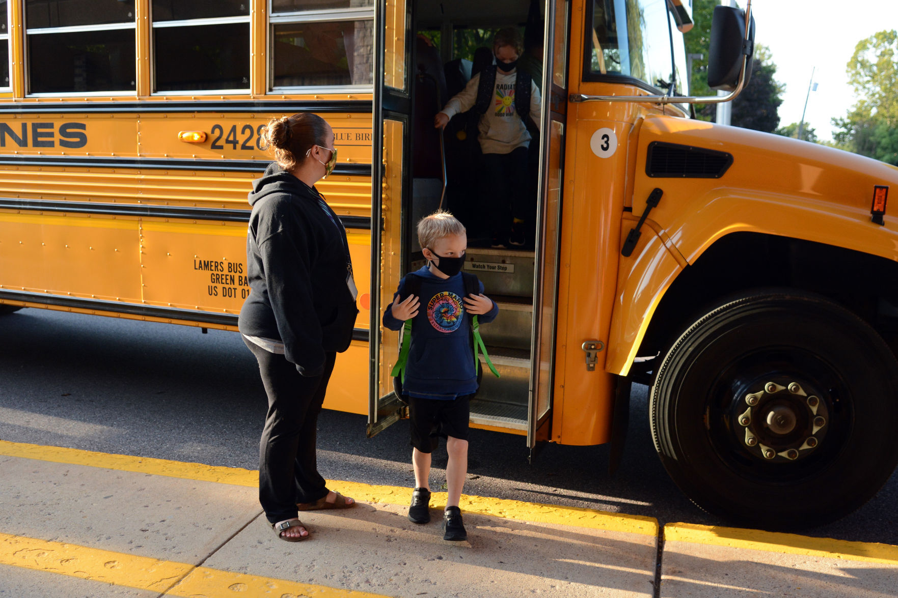 First day of school 2020 in Baraboo